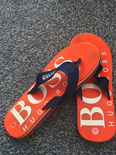 Hugo boss logo flip - logo, flip-flop
