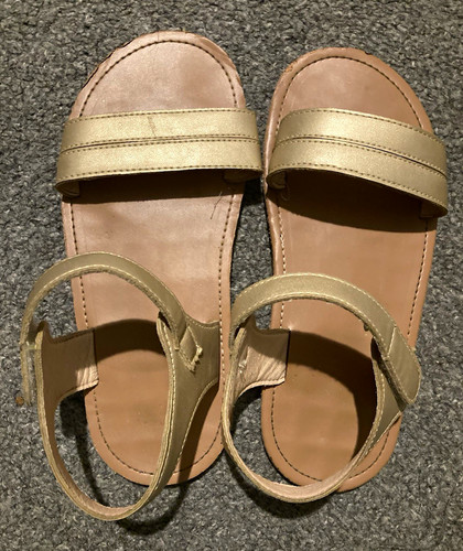 Deichmans girls gold strappy - girls,