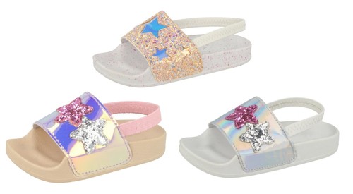 Girls slingback summer sandals - slingback,