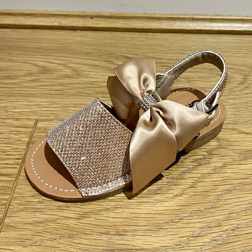 Girls brown glitter bow - girls,
